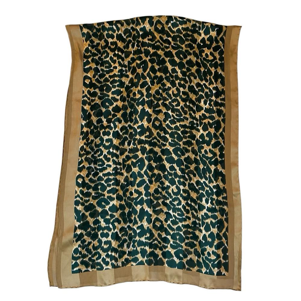 Vintage Tanner Scarf Animal Print Retro 1970s Mob Wife Grandma 21x60 Silky Feel